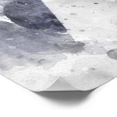 Poster Donald Trump pointant du doigt le drapeau américai (Coin)