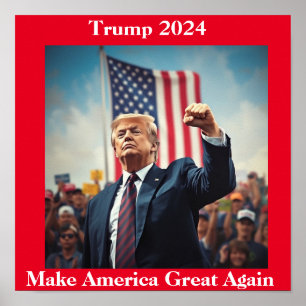 Poster Donald Trump pour le président