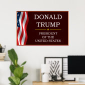 Poster Donald Trump pour le président V3 (Bureau à domicile)