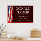 Poster Donald Trump pour le président V3 (Cuisine)