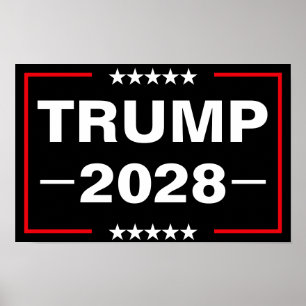 Poster Donald Trump Président 2028