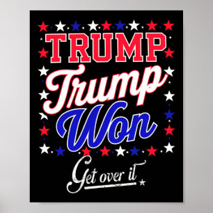 Poster Donald Trump remporte le pari 2024 Trump remporte