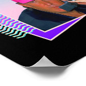 Poster Donald Trump Retro 80s 90s Graphique (Coin)