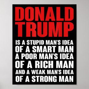 Poster Donald trump t-shirt ridicule- il n'est pas présid