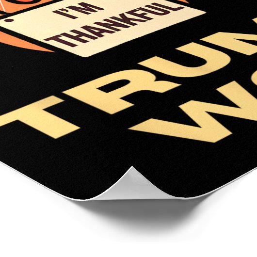 Poster Donald Trump Thanksgiving Shirt Je suis un Donal R (Coin)