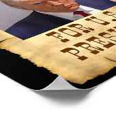 Poster Donald Trump Tiré Recherché Aux États-Unis Préside (Coin)