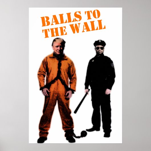 Poster Donald Trump Va En Prison (Devant)