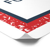 Poster Donald Trump - votre propre texte politique (Coin)