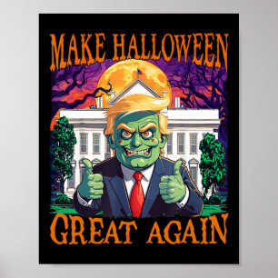 Poster Donald Trump Zombie Rendre sa grandeur à Halloween
