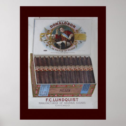 Poster Donaldson Cigars (Devant)