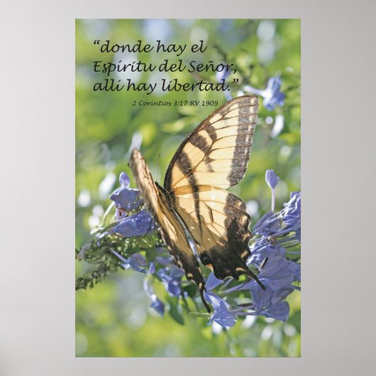 Poster Donde hay el Espiritu, alli hay Libertad Vertical (Devant)