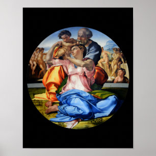 Poster Doni Tondo, Doni Madona, Michel-Ange, 1507