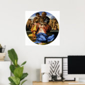 Poster Doni Tondo ou Doni Madonna de Michel-Ange (Bureau à domicile)