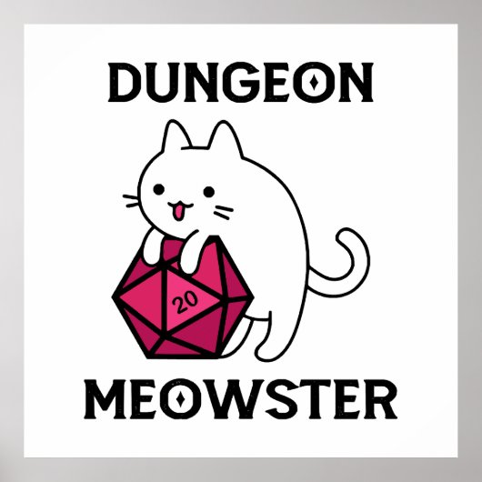 Poster Donjon Meowster Chat Drôle (Devant)