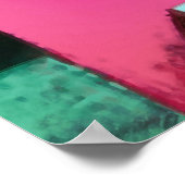 Poster Donkey Colorful Fun Géométrique Art Abstrait (Coin)