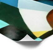 Poster Donkey Colorful Fun Géométrique Art Abstrait (Coin)