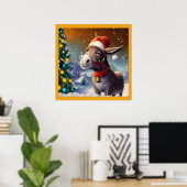 Poster Donkey de Noël 1 (Bureau à domicile)