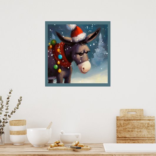 Poster Donkey de Noël 2 (Cuisine)