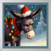 Poster Donkey de Noël 2 (Devant)