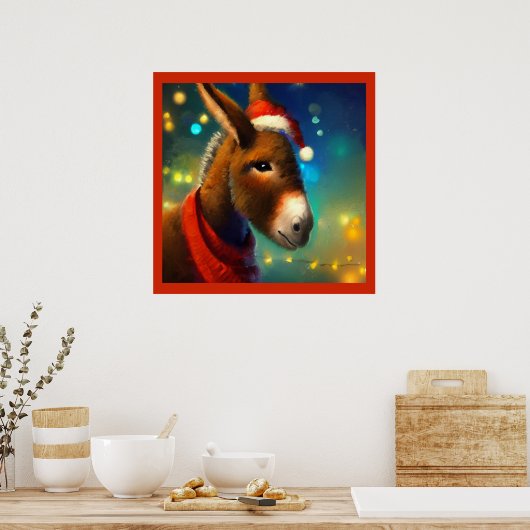 Poster Donkey de Noël 3 (Cuisine)