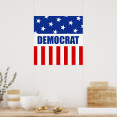 Poster Donkey démocrate (Cuisine)