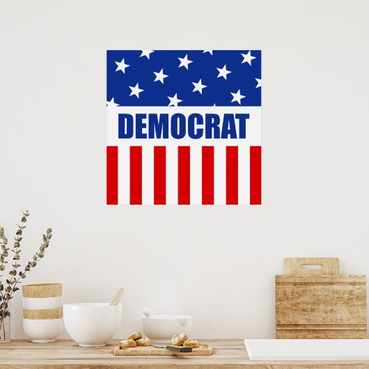 Poster Donkey démocrate (Cuisine)