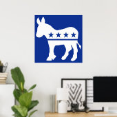 Poster Donkey démocrate (Bureau à domicile)