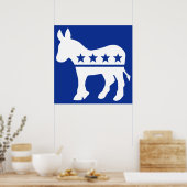 Poster Donkey démocrate (Cuisine)