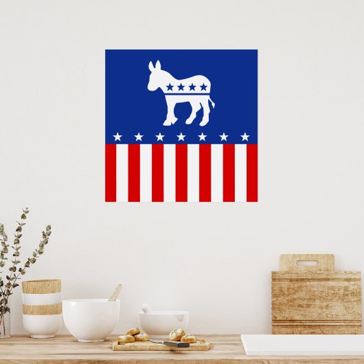 Poster Donkey démocrate (Cuisine)