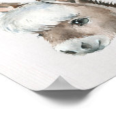 Poster Donkey Farm Nursery Art Imprimer (Coin)