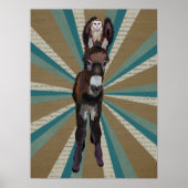 POSTER DONKEY & OWL (Devant)