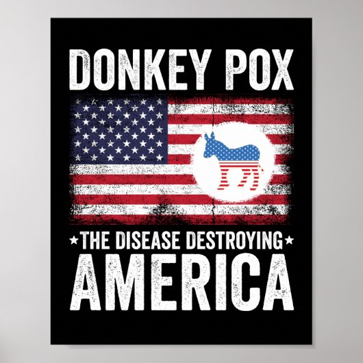 Poster Donkey Pox La Maladie Détruisant L'Amérique (Devant)