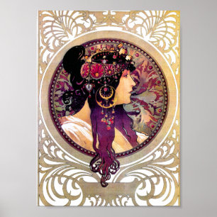 Poster Donna Orechini by Alphonse Mucha