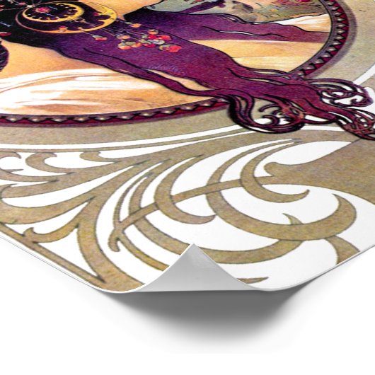 Poster Donna Orechini par Alphonse Mucha (Coin)