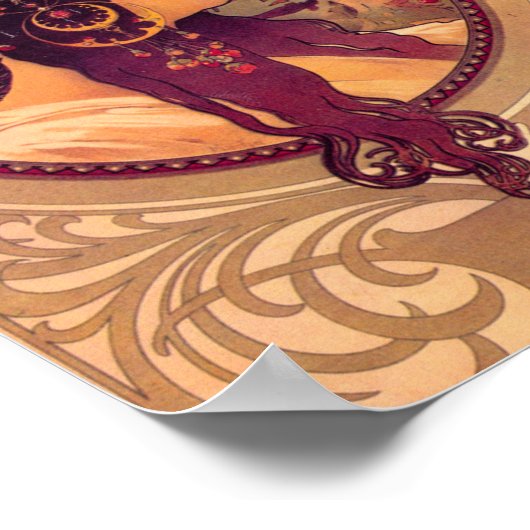 Poster Donna Orechini par Alphonse Mucha (Coin)