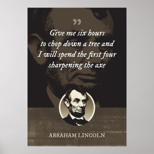 Poster Donne-moi six heures pour abattre un arbre (Devant)