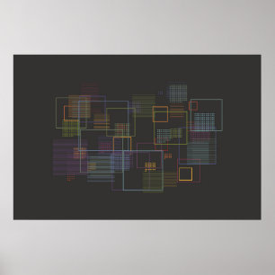 Poster Données d'iconographie Art - Abstrait