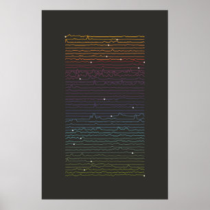 Poster Données d'iconographie Art - Crêtes