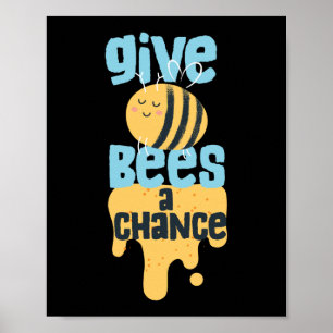 Poster Donner Aux Abeilles Une Chance De Sauver Le Miel D