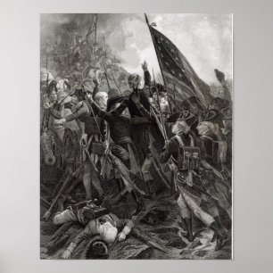 Poster Donner l'assaut à du point pierreux, juillet 1779