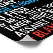 Poster Donner Un Poisson Démocrate Drôle Pêcher Hommes Ré (Coin)