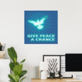 Poster Donner une chance à la paix (Bureau à domicile)