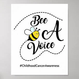 Poster Donner une voix pour la sensibilisation au cancer 