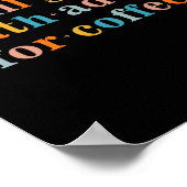 Poster Donnera des conseils de mathématiques pour le café (Coin)