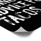Poster Donnera des conseils de ski pour tacos Funny Ski C (Coin)