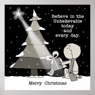 Poster Donneur de cadeaux-Joyeux Noël