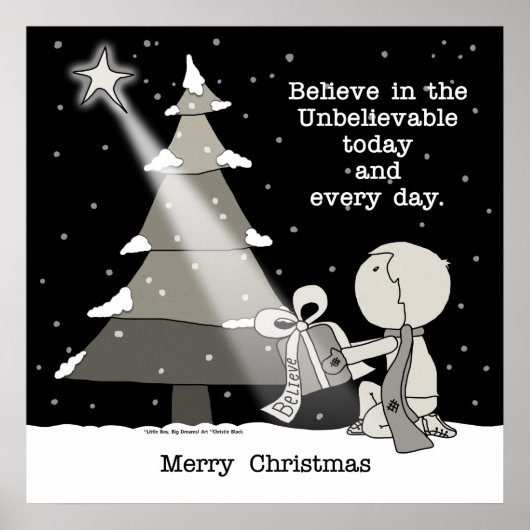 Poster Donneur de cadeaux-Joyeux Noël (Devant)