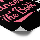 Poster Donnez au cancer la poule fille de démarrage Cance (Coin)