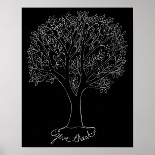 Poster Donnez l'arbre de mercis
