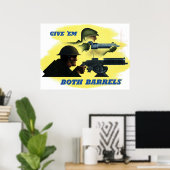 Poster Donnez-leur les deux fûts (Bureau à domicile)